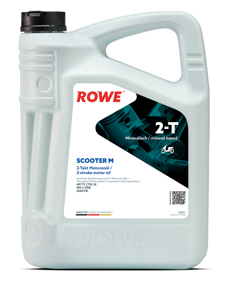 Motoren&ouml;l Motor&ouml;l Rowe HIGHTEC 2-T SCOOTER M mineralisches 2-Takt 5 Liter
