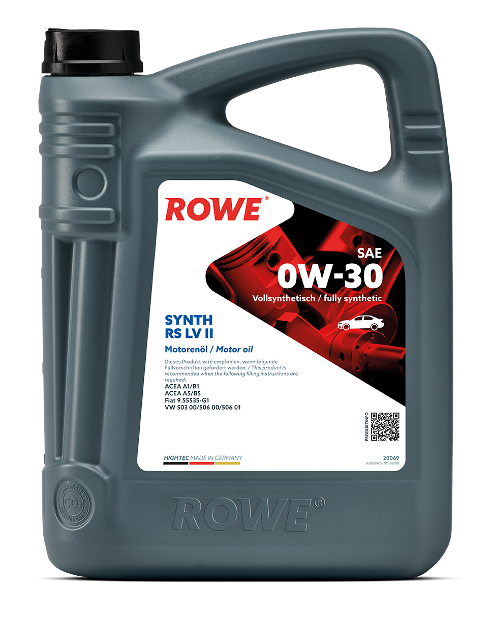 Motoren&ouml;l Rowe HIGHTEC SYNTH RS 0W-30 LV II 5 L f&uuml;r VW 50300 50600 50601 FIAT
