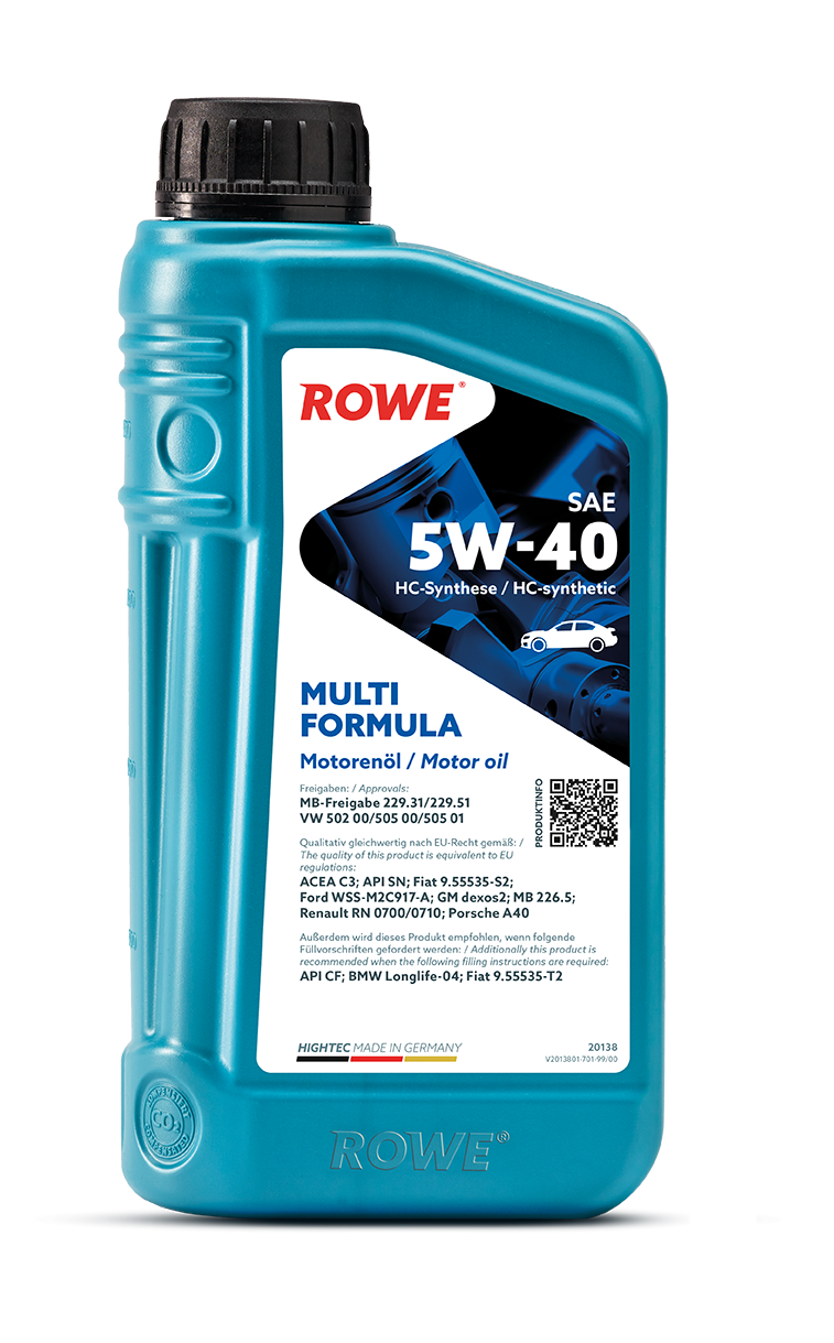 Motor&ouml;l Rowe &Ouml;l MULTI FORMULA 5W-40 MB 229.31/51 VW 502.00/505.00/01 1 Liter