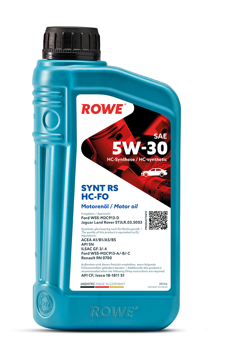 Motor&ouml;l Rowe Hightec Synt RS 5W-30 HC-FO Ford WSS-M2C913-D Jaguar Land Rover 1 L