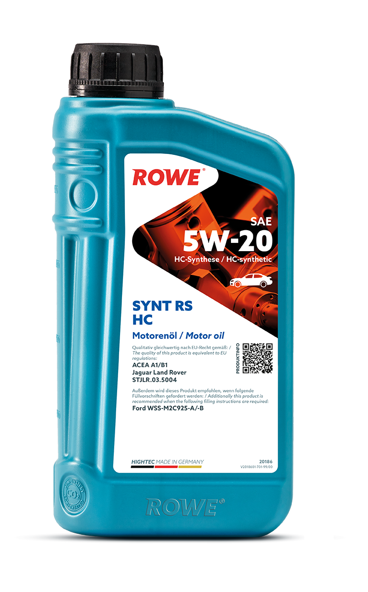 Motor&ouml;l HIGHTEC SYNT RS HC SAE 5W-20 Motoren&ouml;l 1 Liter Rowe 20186-0010-99