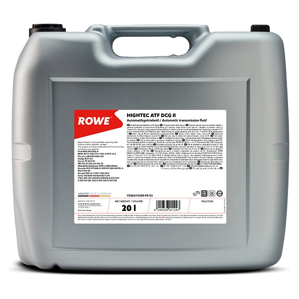 Doppelkupplungsgetriebe&ouml;l Getriebe&ouml;l Rowe HIGHTEC ATF DCG II DSG VW G 052 182 20