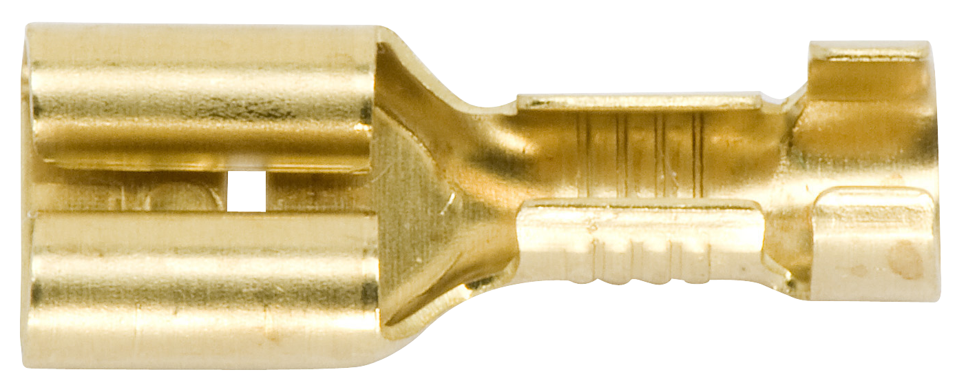 Flachsteckh&uuml;lse unisoliert 6,3/1,5-2,5mm&sup2;, 6 St&uuml;ck, Blister, 558 450 40 80