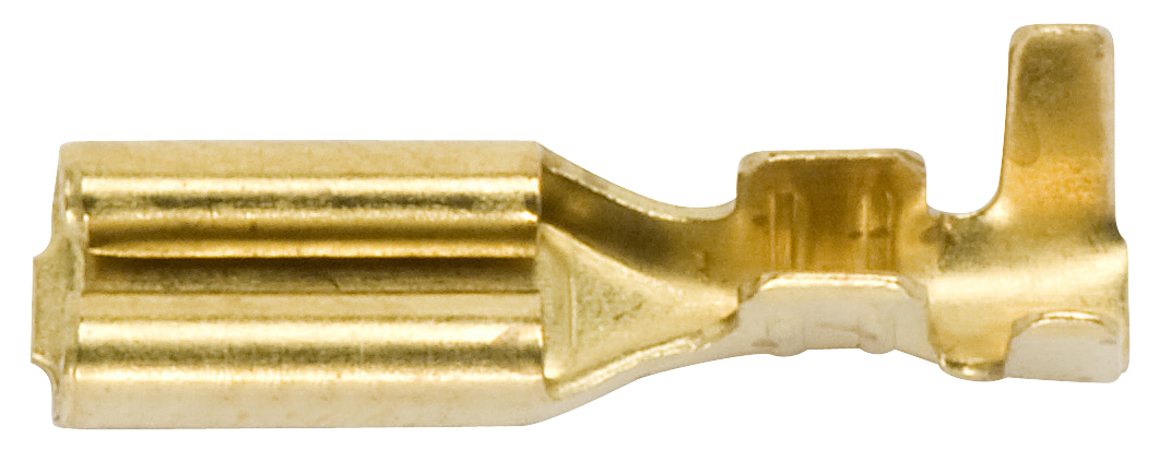 Flachsteckh&uuml;lse unisoliert 2,8/0,5-1mm&sup2;, 6 St&uuml;ck, Blister, 558 502 9 80