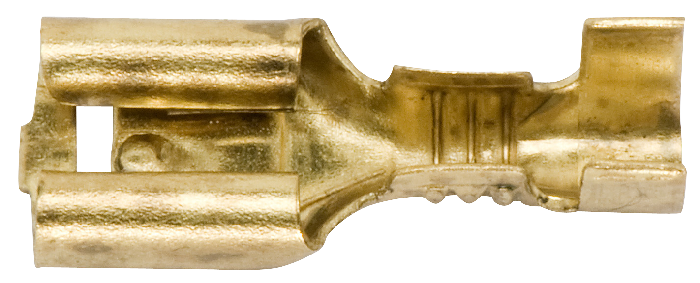 Flachsteckhülse unisoliert 6,3/0,5-1mm², 6 Stück, Blister, 558 504 0 80