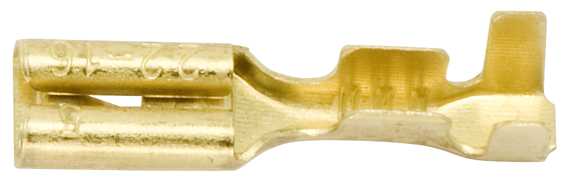 Flachsteckhülse mit Rastnase unisoliert 2,8/0,5-1mm², 6 Stück, 558 601 0 80