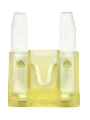 Flachstecksicherung Mini 20 A, gelb, 6 St&uuml;ck, Blister, 731 120 80