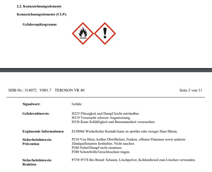 Teroson Reinger Verd&uuml;nner Nitro 1 Liter 1169127
