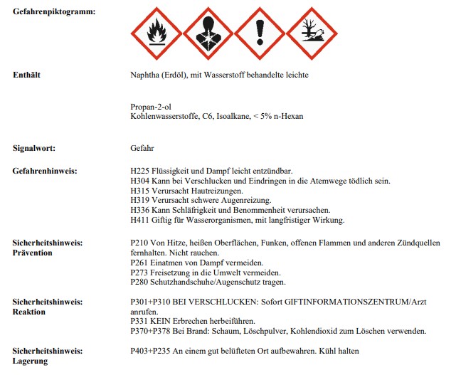 TEROSON FLECKENENTFERNER 1 Liter 69799