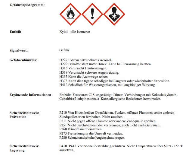 TEROSON Steinschlagschutz-Spraydose SB 3140 schwarz 500ml 787643