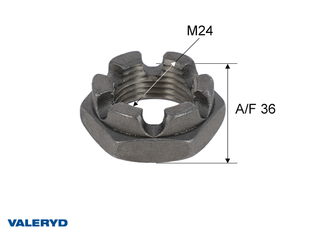 Kronenmutter M24x2,0 Anh&auml;nger Valeryd 1294004