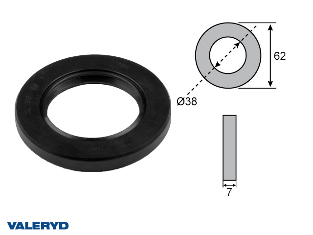 Valeryd, Wellendichtring 38x62x7