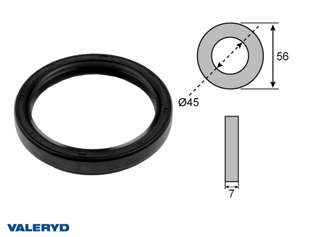 Valeryd, Wellendichtring 45x56x7