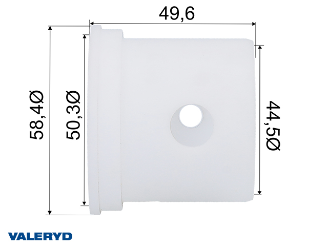 Lagerbuchse 44,5x50x50 GTA 1,3/1,7/2,1 Valeryd 2075001 Anh&auml;nger