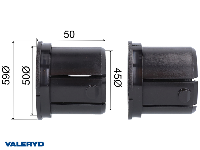 Valeryd, Zugstangenreparatursatz 45x50x50 Knott KF/KR/KRV 7,5, 10, 13-20, 2008-