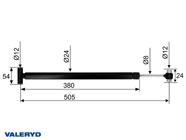 Valeryd, Auflaufd&auml;mpfer Al-Ko 131R/161S Ausf. B/C, ab Bj. 1993, 583529, CC=505,