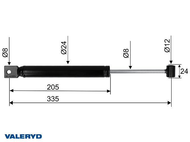 Valeryd, Auflaufd&auml;mpfer passend f&uuml;r PAV/SR 2,0 MX CC=335