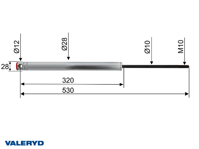 Auflaufd&auml;mpfer passend f&uuml;r Avonride Knott KF25A, KFG27, KV20HV, CC=535 Valeryd