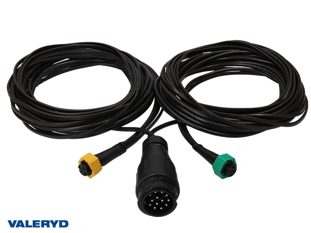Valeryd, Hauptkabel 13-polig 7,7m + 2x5,3m, Bajonettstecker 6-polig