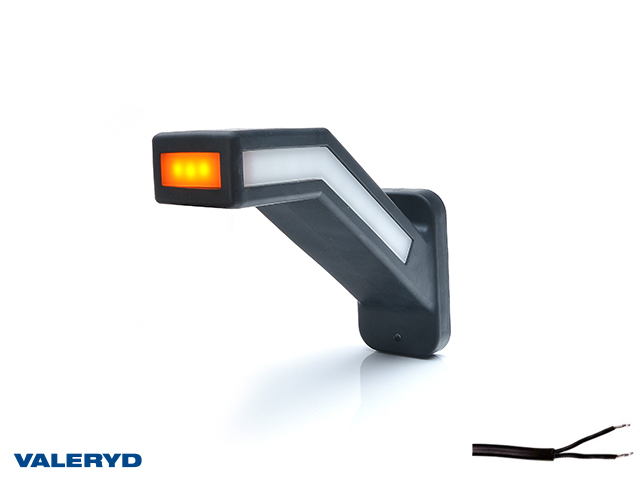 LED Seitenmarkierungsleuchte WAS R 184,9x145,5x58 gelb/wei&szlig;/rot 240mm kabel