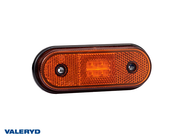 LED Positionsleuchte Valeryd 120x46x18 rot 12-30V mit reflex mit 450 mm kabel