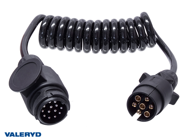 Valeryd, Spiralleitung Adapter 7-13 polig. 1,5m