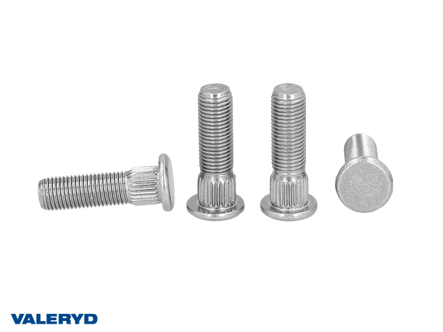Valeryd, Radbolzen mit Riffelbund f&uuml;r HAHN/BPW. M12x1,5. L&auml;nge 41mm (5-er Pack)