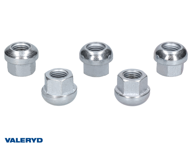 Valeryd, Radmutter Kugelbund - M 12x1,5 - 17mm Schl&uuml;sselweite - 5-er Pack
