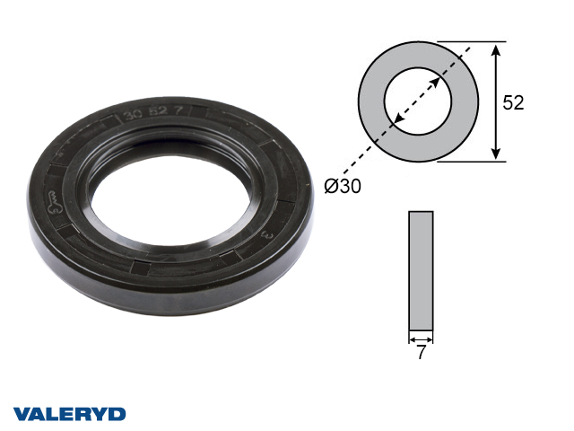 Valeryd, Wellendichtring 30x52x7 passend f&uuml;r AL-KO/GSM