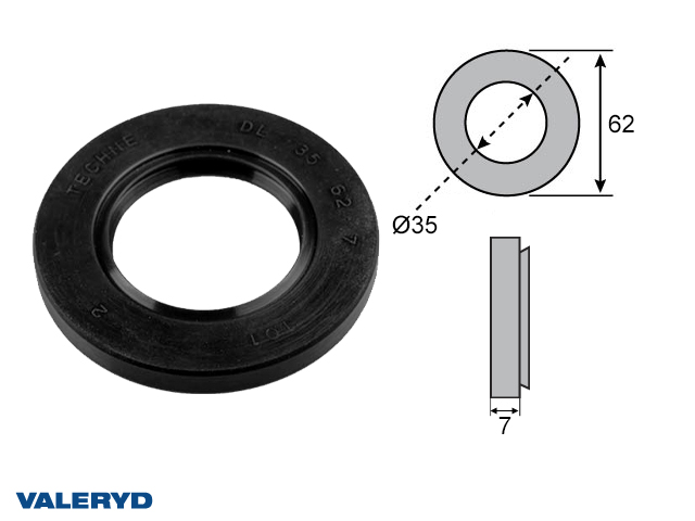 Valeryd, Wellendichtring 35x62x7