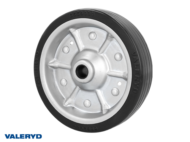 Valeryd, Ersatzrad 200x50mm, mit Stahlfelge, Vollgummirad &Oslash;20mm/55mm 300kg