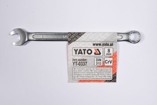 MAULRINGSCHLÜSSEL 8mm POLIERTE KÖPFE YATO YT-0337