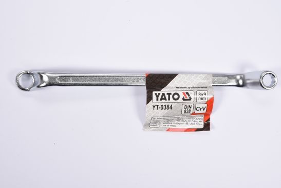 DOPPELRINGSCHLÜSSEL GEKRÖPFT 8X9MM POLIERTE KÖPFE YATO YT-0384