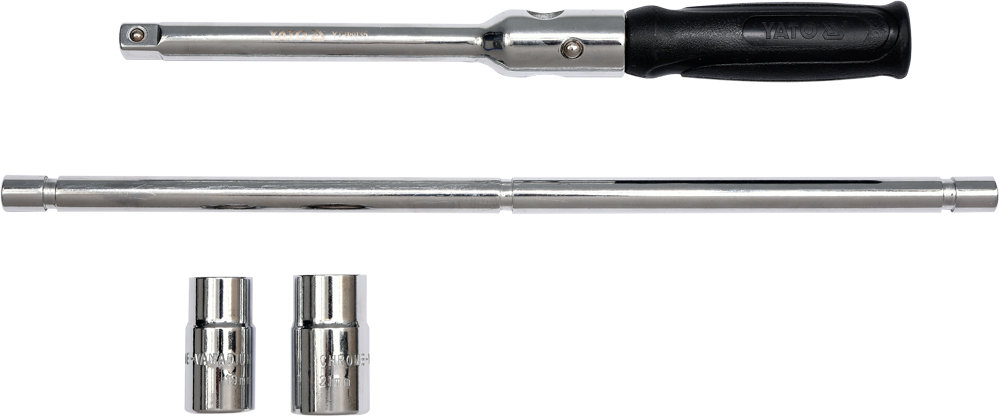 RADMUTTERSCHLÜSSEL ZERLEGBAR IN AUFBEWAHRUNGSTASCHE 19+21mm YATO YT-08035