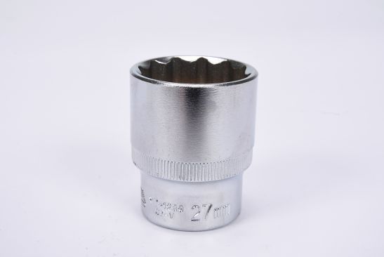 ZW&Ouml;LFKANT-STECKSCHL&Uuml;SSEL-EINSATZ NUSS 27MM YATO YT-1289 42mm