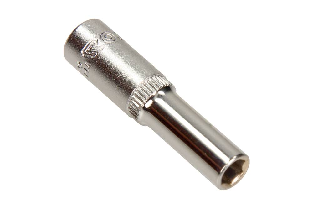 SECHSKANTSCHL&Uuml;SSEL 6mm NUSS Sechskant 50mm LANG 1/4 ZOLL YATO YT-1417