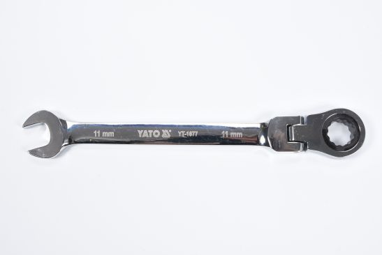 GELENK- RATSCHENRINGMAULSCHL&Uuml;SSEL GABELSCHL&Uuml;SSEL 11MM YATO YT-1677