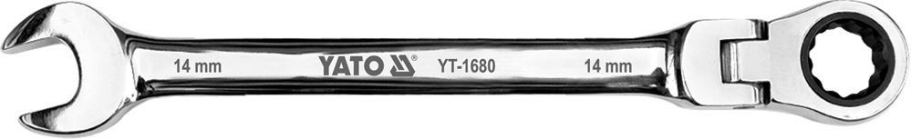 GELENK- RATSCHENRINGMAULSCHLÜSSEL GABELSCHLÜSSEL 14MM YATO YT-1680
