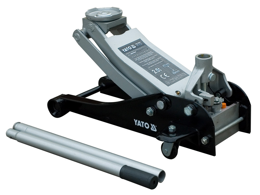 RANGIERHEBER WAGENHEBER 2,5 Tonnen 89MM-FLACH, MAX H&Ouml;HE 457MM YATO YT-1721