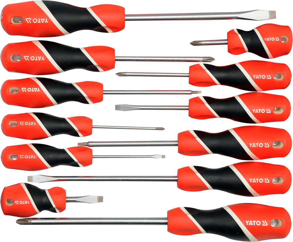 SCHRAUBENDREHERSATZ SCHRAUBENZIEHERSET 12-teilig YATO YT-25967