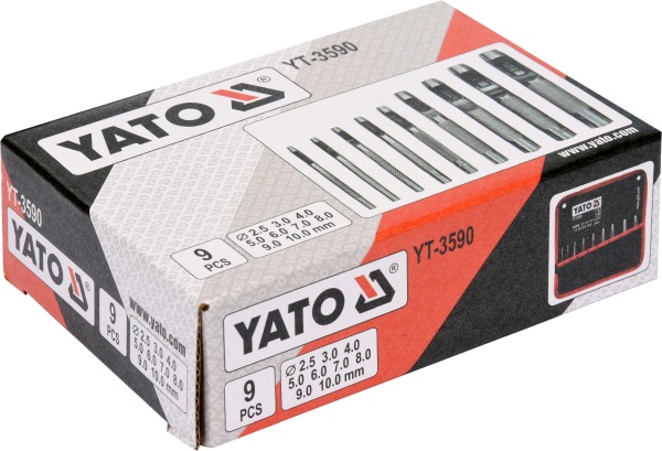 LEDERLOCHSET 9-teilig YATO YT-3590