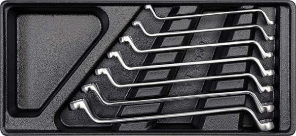 DOPPELRINGSCHLÜSSEL GEKRÖPFT 7-teilig 6-19MM IN SCHUBLADENEINLAGE YATO YT-5533