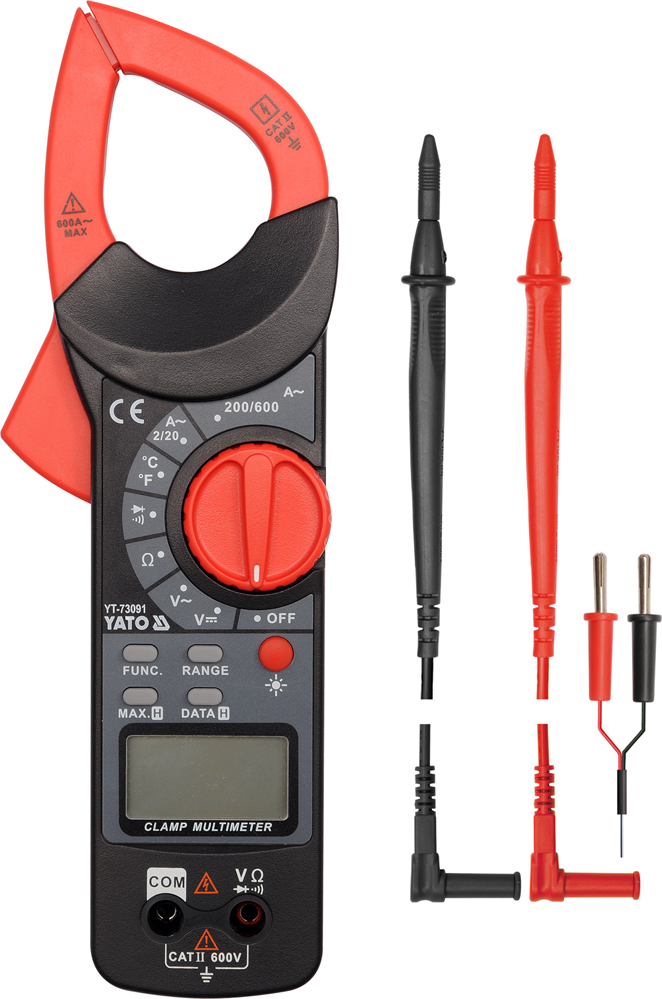 ZANGEN-MULTIMETER 600W bis 600 Ampere bis 600 Volt YATO YT-73091