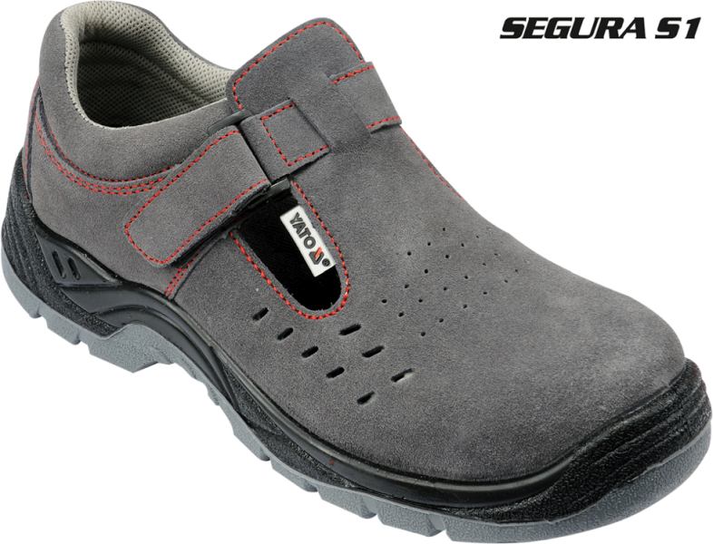 SICHERHEITSHALBSCHUHE SEGURA S1 GR&Ouml;SSE 46 VELOURSLEDER YATO YT-80470