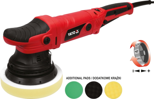 Poliermaschine mit Kabel 720 Watt bis 5000 Drehungen pro Minute YATO YT-82200