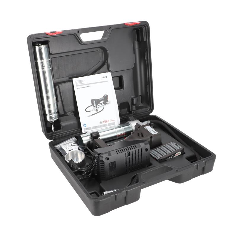 Akku Fettpresse 18 Volt AMPShare 700 bar 2 Ah f&uuml;r Kartuschen 34 244 11