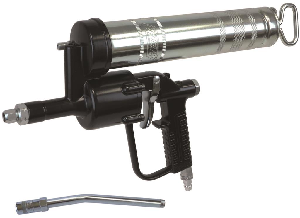 Druckluft Fettpresse f&uuml;r Kartusche mit Schlauch Men@Work 3410155