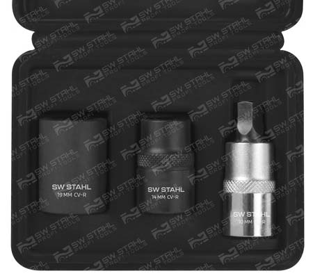 Bremssattel-Spezialeins&auml;tze F&uuml;nfkant 3-teilig 12,5 mm (1/2 Zoll) Antrieb, 01448L