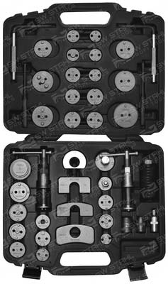 Bremskolbenr&uuml;ckdrehwerkzeug, 43-teilig, 01467L SW-Stahl