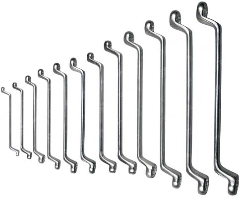 Doppelringschl&uuml;sselsatz, 6-32 mm, gekr&ouml;pft, 12-teilig, 01512L SW-Stahl